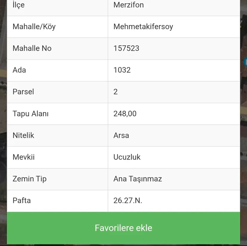 Mehmet AkifErsoy Mahallesinde Yatırımlık Arsa