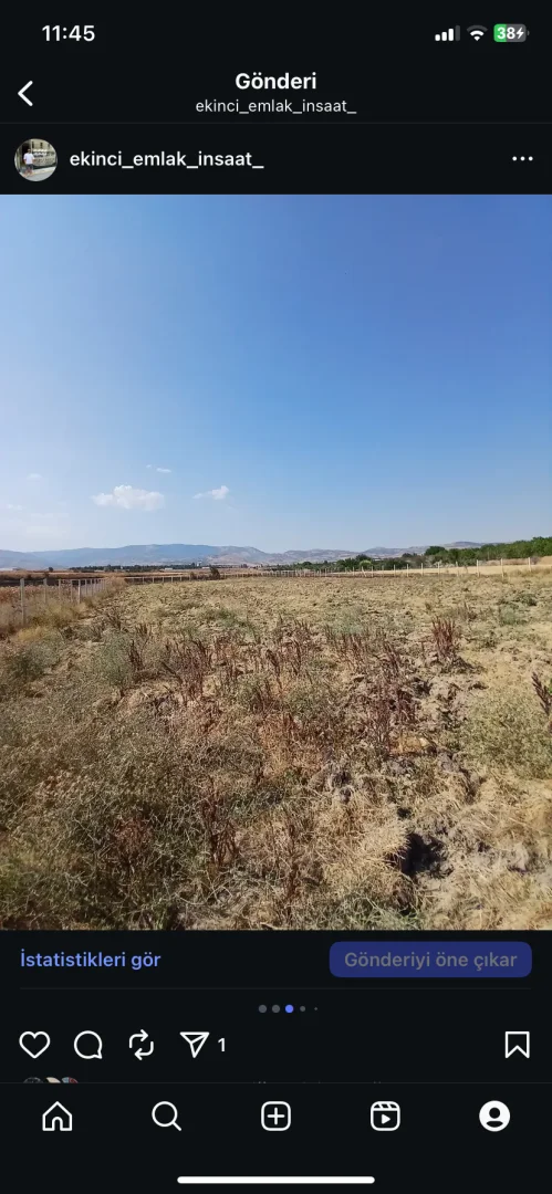 Organize sanayi arkası -Tarla-