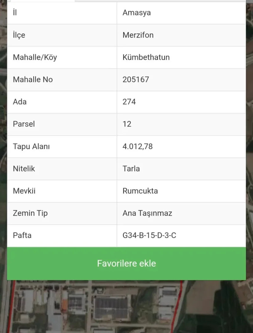 Organize sanayi arkası -Tarla-